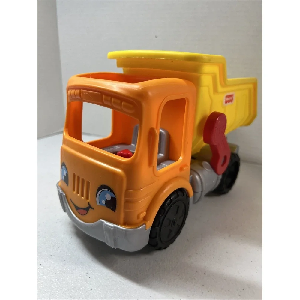 Fisher Price Little People Construction Dump Truck With Sounds Vehicle Works!